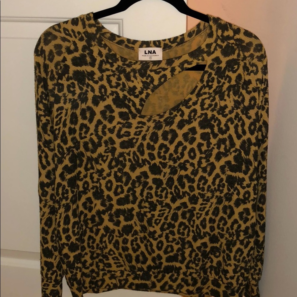 LNA Cheetah Top with cut out